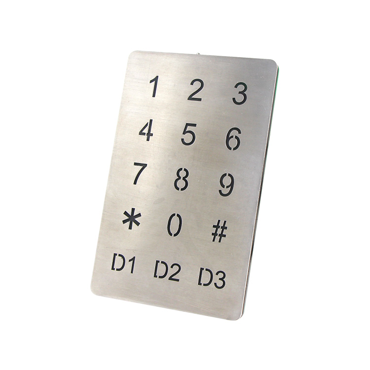 clavier en métal industriel