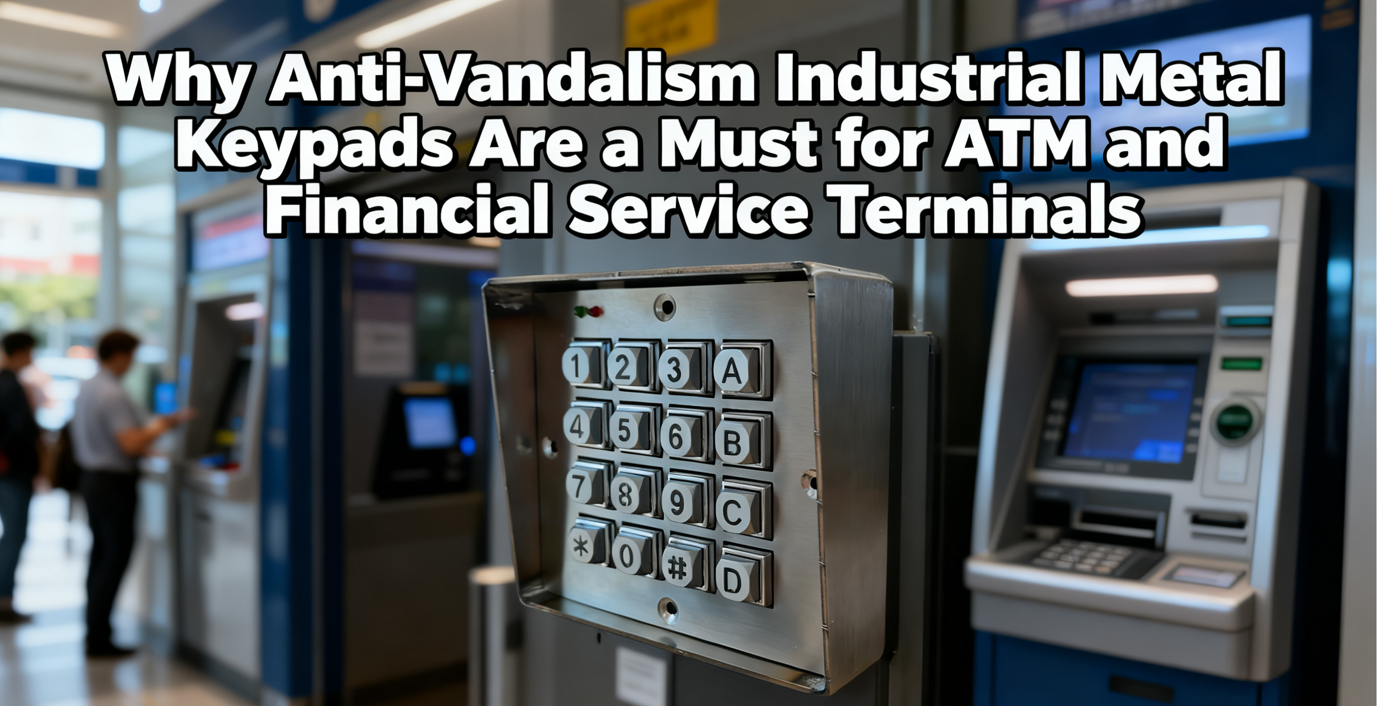 Anti-Vandalism Industrial Metal Keypad