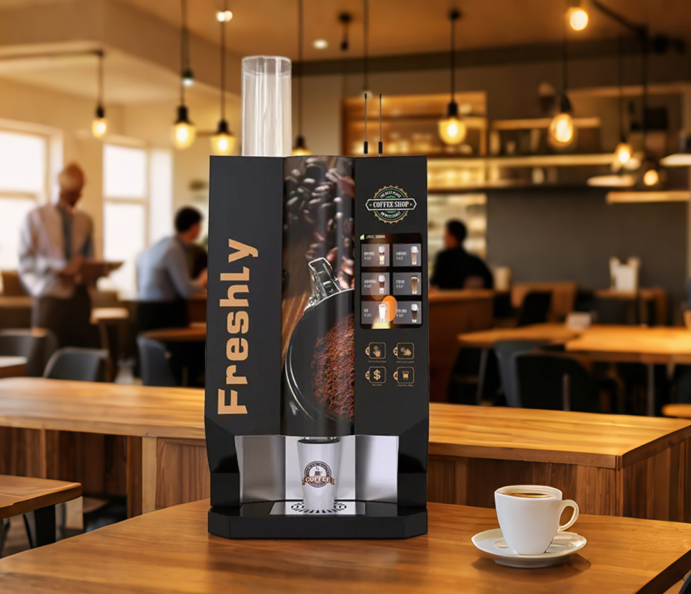 Ki sa ki fè yon machin distribitè kafe 
