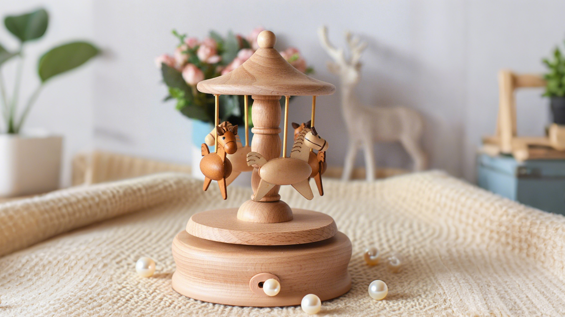 carousel horse music box
